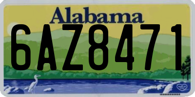 AL license plate 6AZ8471