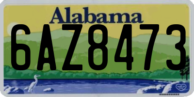 AL license plate 6AZ8473