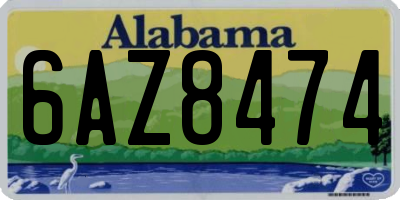 AL license plate 6AZ8474