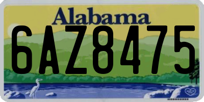 AL license plate 6AZ8475