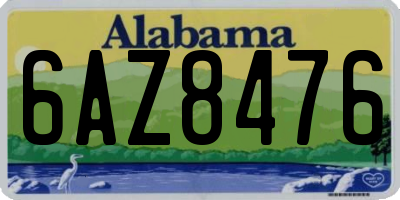 AL license plate 6AZ8476