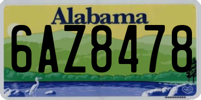 AL license plate 6AZ8478