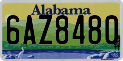 AL license plate 6AZ8480