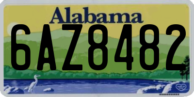 AL license plate 6AZ8482
