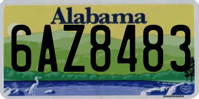 AL license plate 6AZ8483