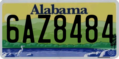 AL license plate 6AZ8484