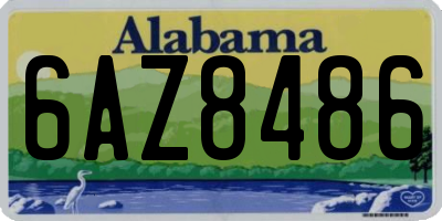 AL license plate 6AZ8486