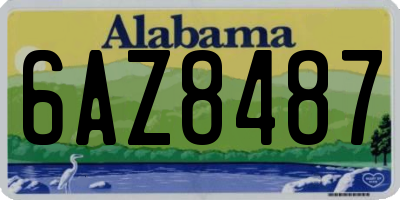 AL license plate 6AZ8487