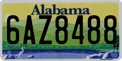 AL license plate 6AZ8488