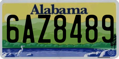 AL license plate 6AZ8489