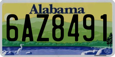 AL license plate 6AZ8491