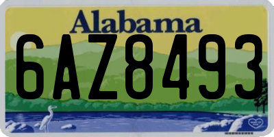 AL license plate 6AZ8493