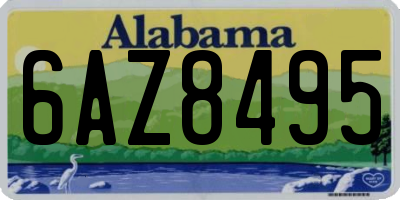 AL license plate 6AZ8495