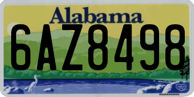 AL license plate 6AZ8498