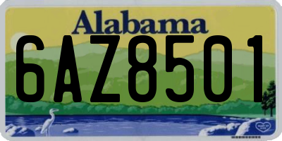 AL license plate 6AZ8501