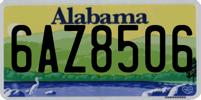 AL license plate 6AZ8506
