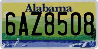 AL license plate 6AZ8508