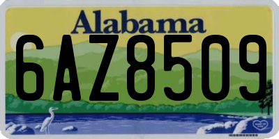 AL license plate 6AZ8509