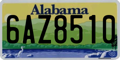 AL license plate 6AZ8510
