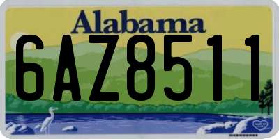 AL license plate 6AZ8511