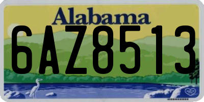 AL license plate 6AZ8513
