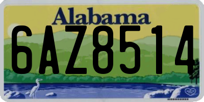 AL license plate 6AZ8514