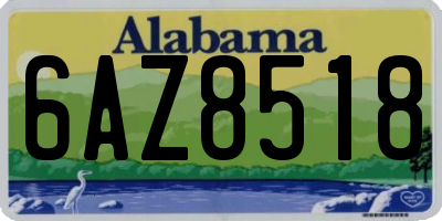 AL license plate 6AZ8518