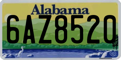 AL license plate 6AZ8520