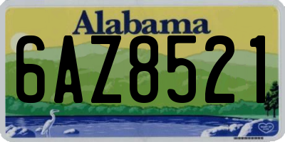 AL license plate 6AZ8521