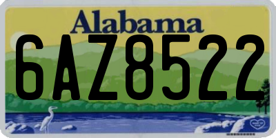 AL license plate 6AZ8522