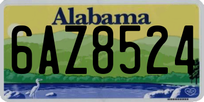 AL license plate 6AZ8524