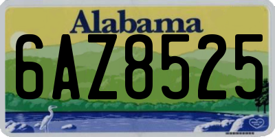 AL license plate 6AZ8525