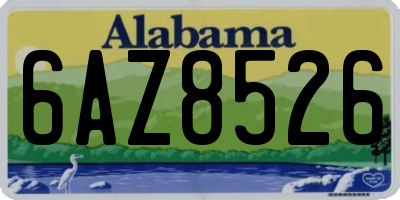 AL license plate 6AZ8526