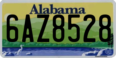 AL license plate 6AZ8528