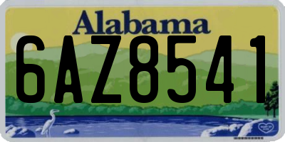 AL license plate 6AZ8541