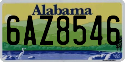 AL license plate 6AZ8546