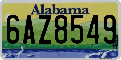 AL license plate 6AZ8549