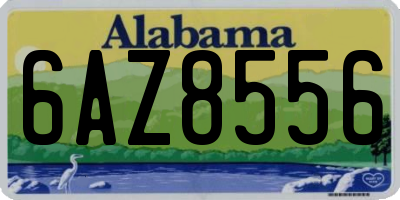 AL license plate 6AZ8556