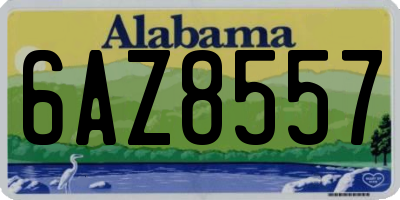 AL license plate 6AZ8557