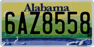 AL license plate 6AZ8558