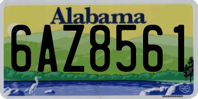 AL license plate 6AZ8561