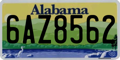 AL license plate 6AZ8562