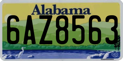 AL license plate 6AZ8563