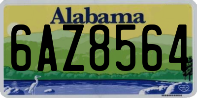 AL license plate 6AZ8564