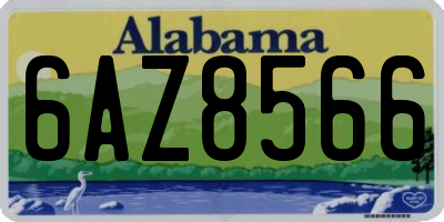 AL license plate 6AZ8566