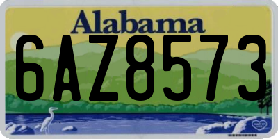 AL license plate 6AZ8573