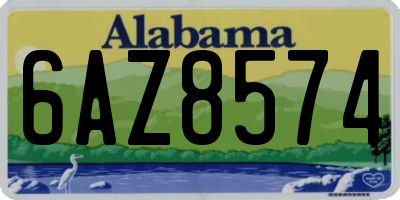 AL license plate 6AZ8574