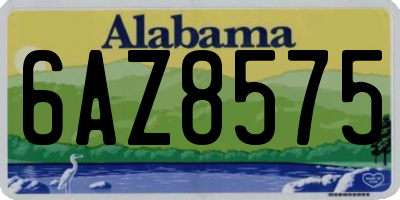 AL license plate 6AZ8575