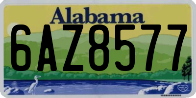 AL license plate 6AZ8577