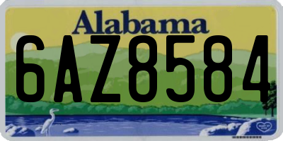 AL license plate 6AZ8584